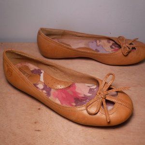 Born Brown Leather Slip On/ Flats Size 6.5